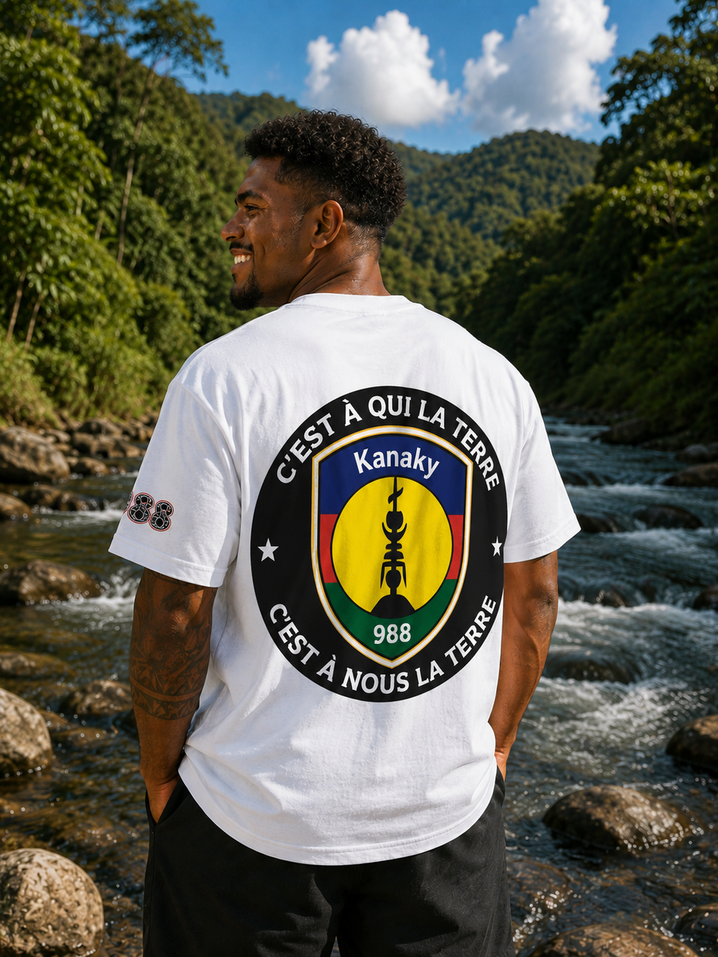 Tshirt kanaky blanc