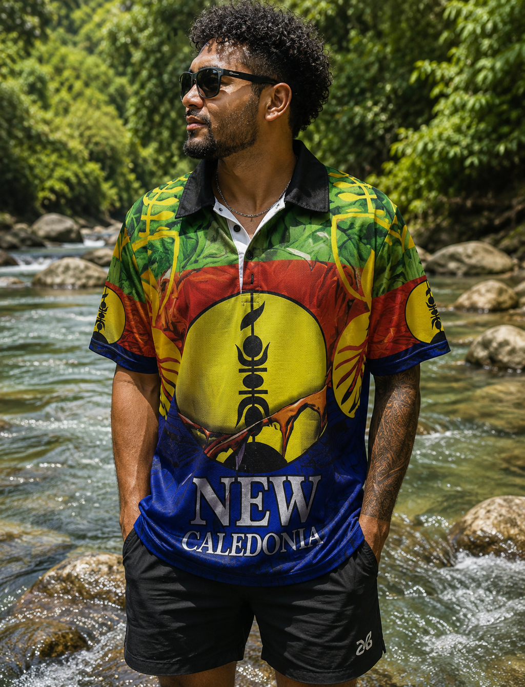 Polo léger kanaky