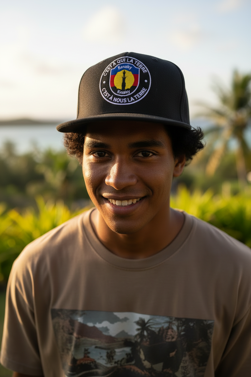 Snapback full closed kanaky 988 ( c’est a qui la terre)