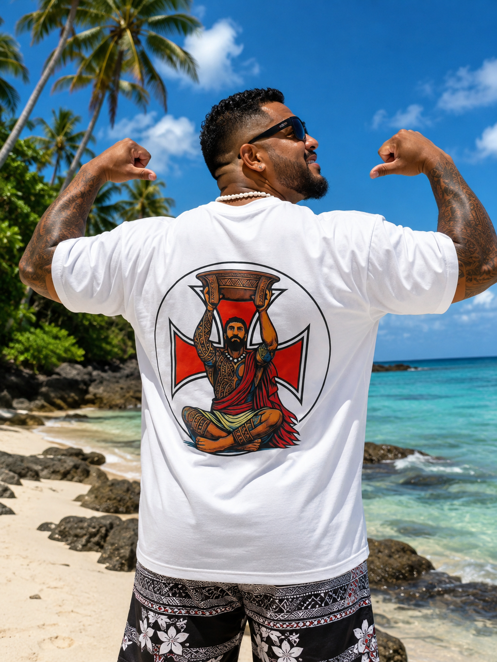Tshirt tau kava Heïpua Création mixte