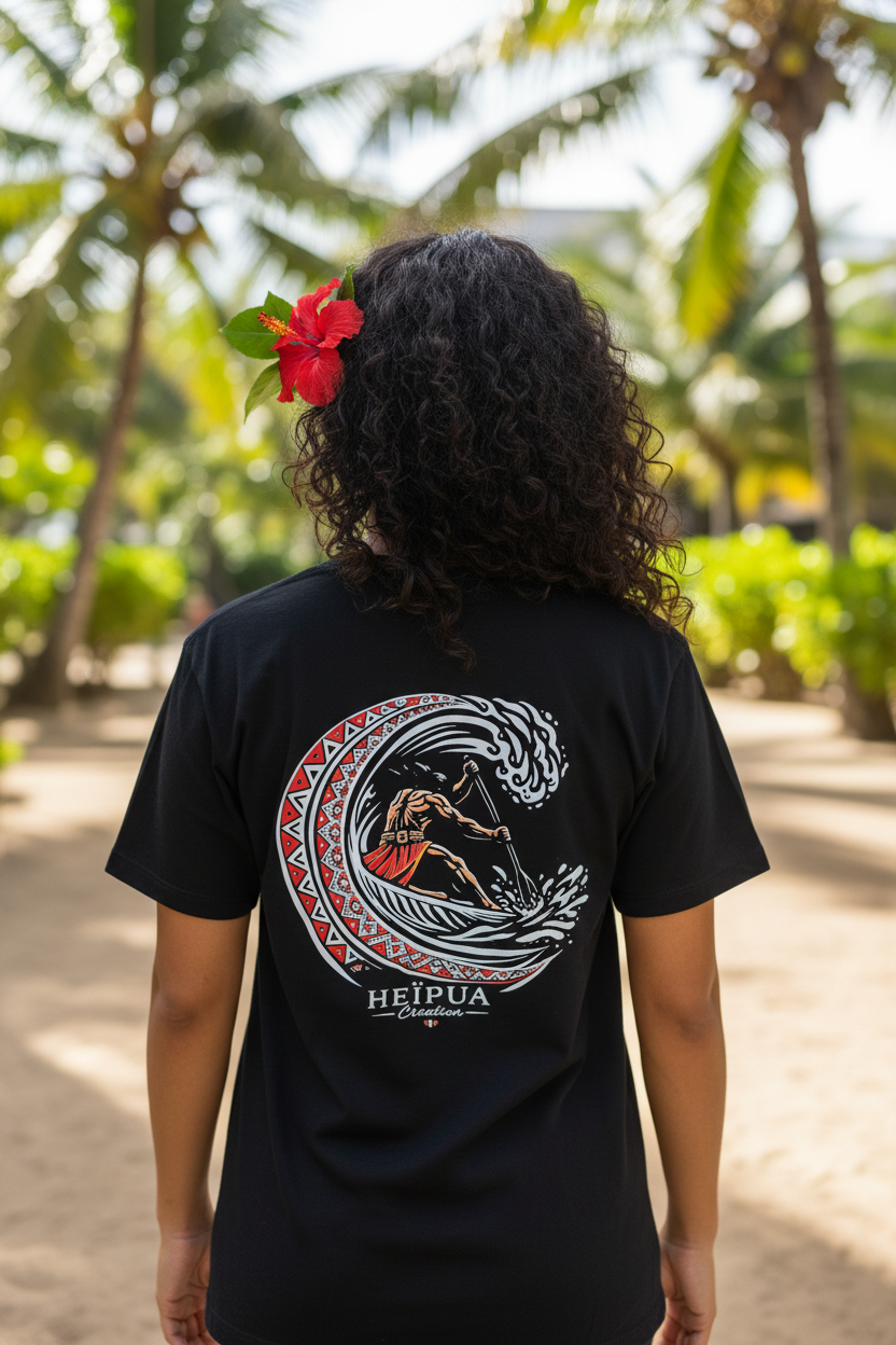 Tshirt personnalisé motif Heïpua Création