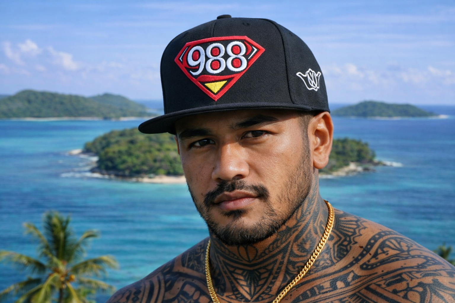 Casquettes personnalisés style du pacifique.