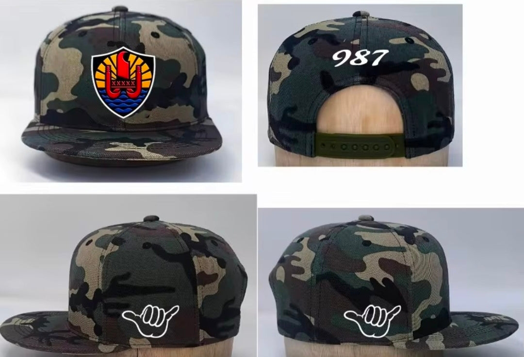 Snapback camo vert style Tahiti