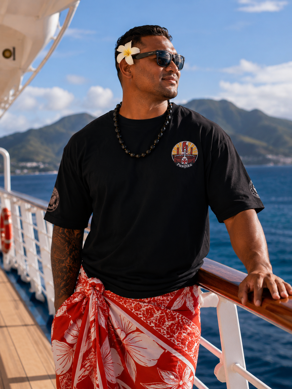 Tshirt Pasifika Heïpua Création.