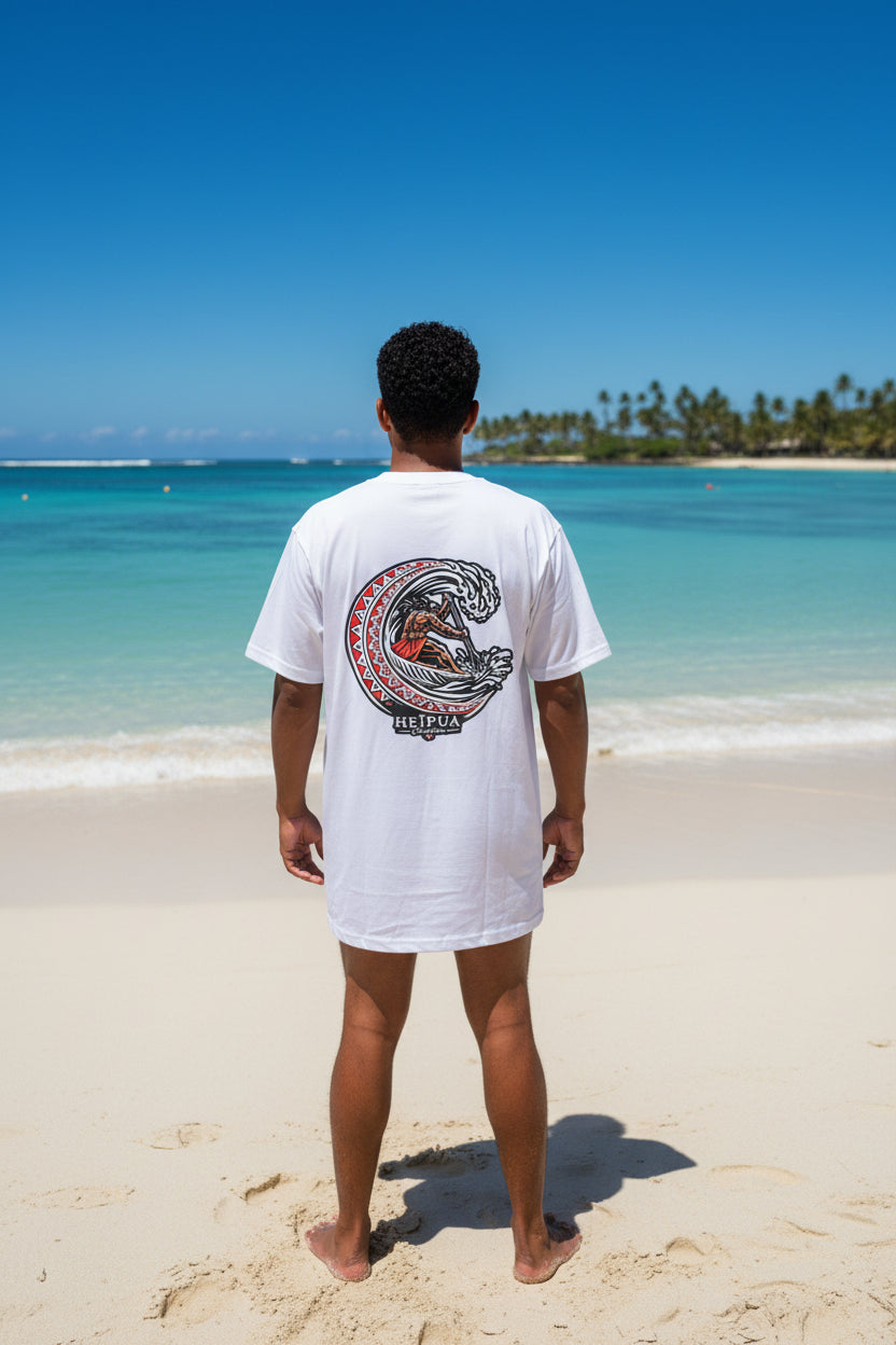 Tshirt blanc Heïpua Creation