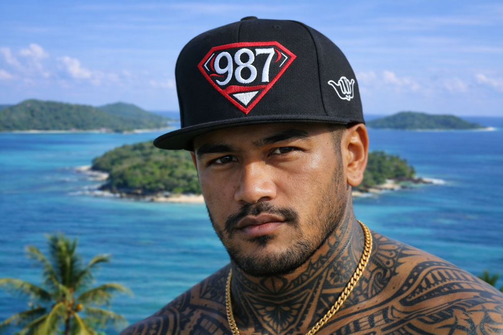 Casquettes personnalisés style du pacifique.