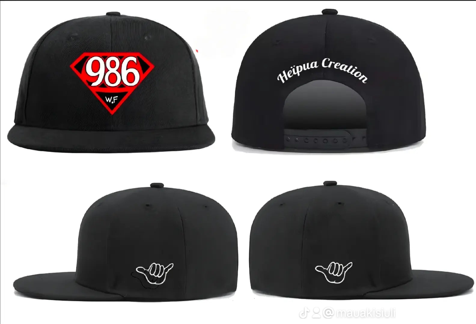 snapback noir style 986 Wallis et Futuna représente.