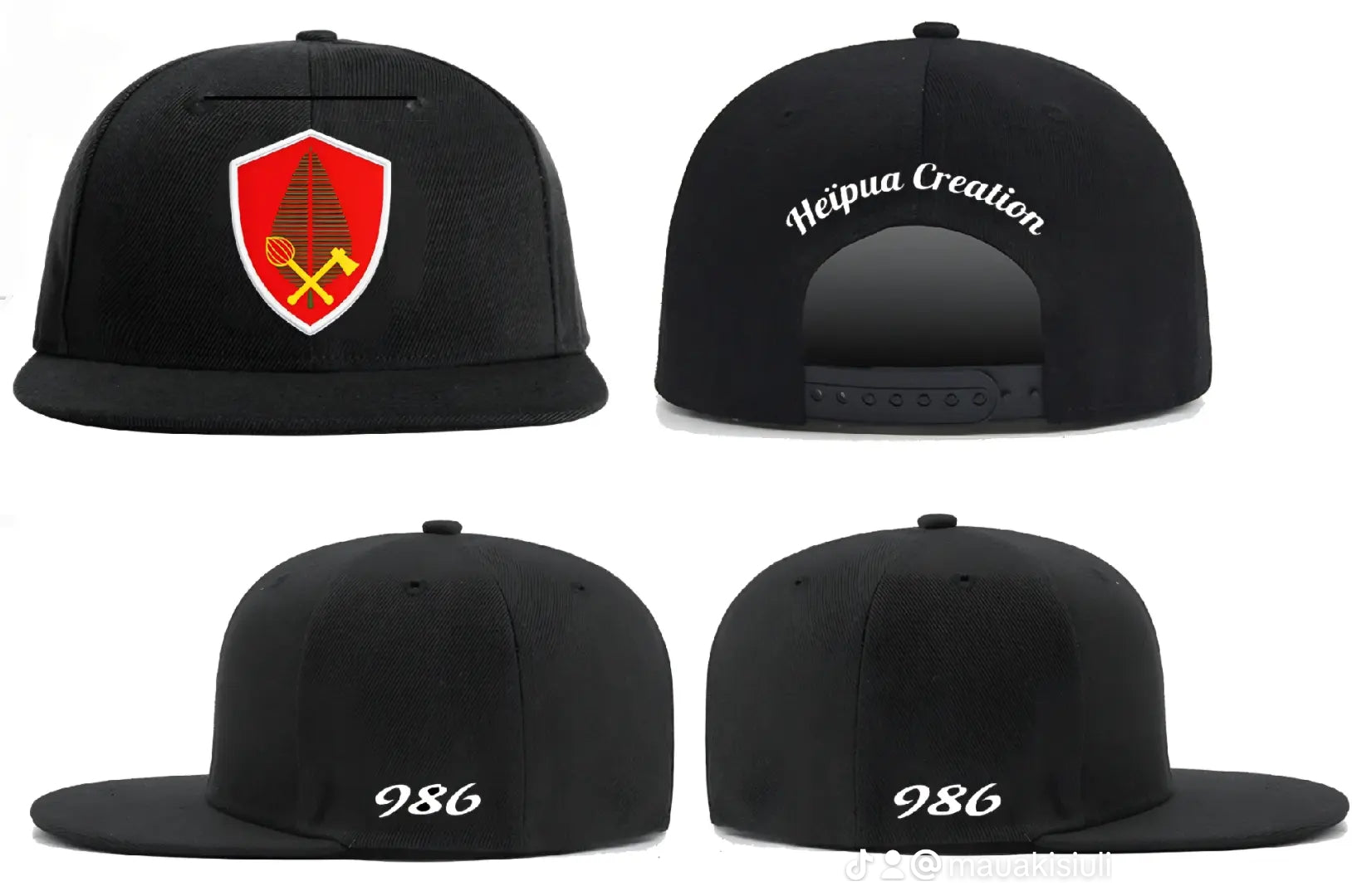 Snapback Noire Style Futuna – Alo Représente