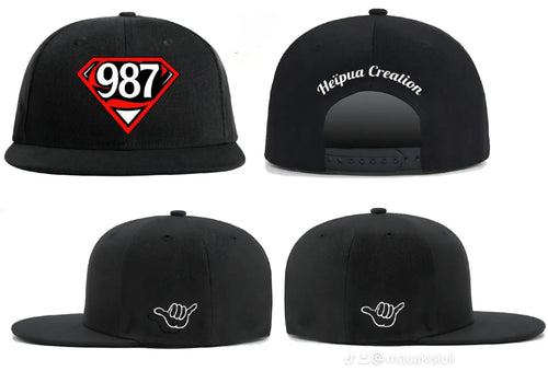 casquettes personnalisés style du pacific Tahiti représente.